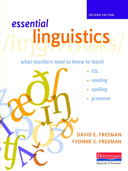 Title details for Essential Linguistics by David E Freeman - Available